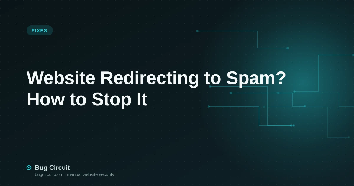 Website Redirecting to Spam? How to Stop It