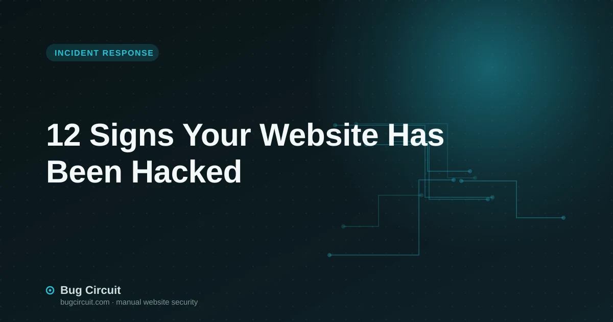 12 Signs Your Website Has Been Hacked