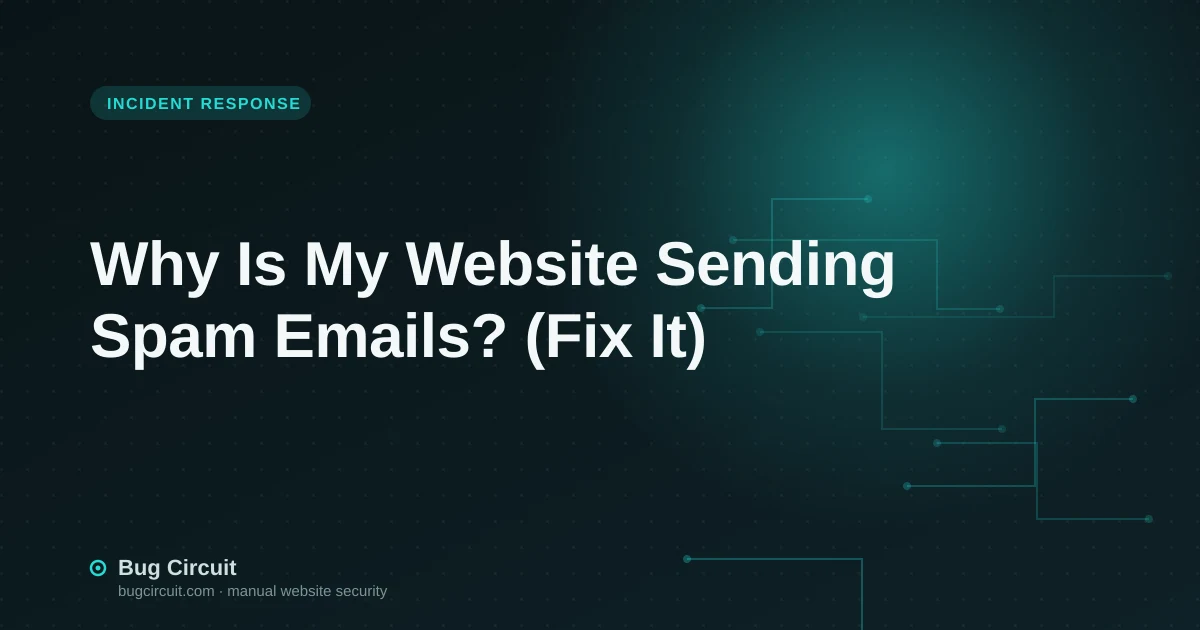 Why Is My Website Sending Spam Emails? (Fix It)