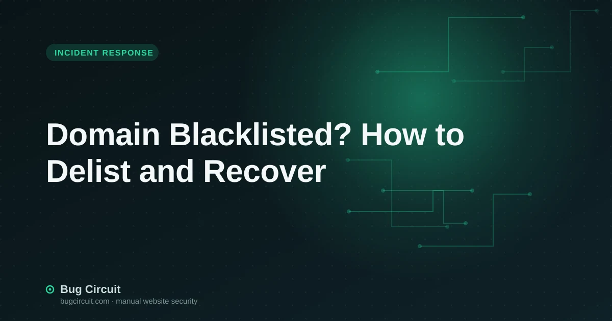 Domain Blacklisted? How to Delist and Recover